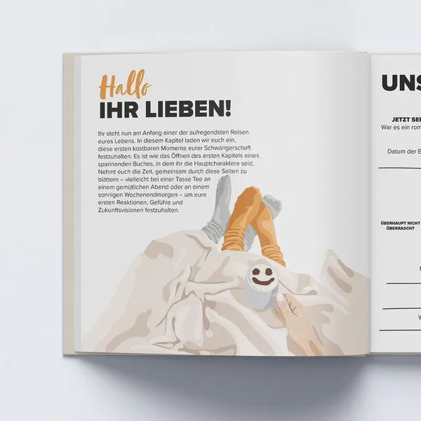 DEINE ZWEISAMKEIT DEINE ZWEISAMKEIT SCHWANGERSCHAFTS-EINNERUNGSBUCH | FÜR WERDENDE ELTERN – Produktbild 4 von 4