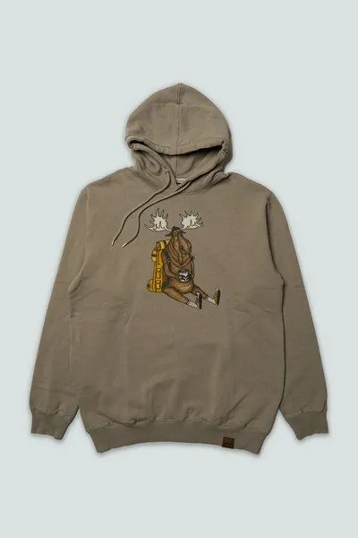 LAKOR LAKOR Hoody aus Bio-Baumwolle - Snooze Moose - Fallen Rock – Produktbild 2 von 3