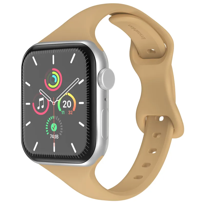 imoshion imoshion Slim Silikonarmband für Apple Watch | 38/40/41/42 mm, Beige, – Produktbild 1 von 1
