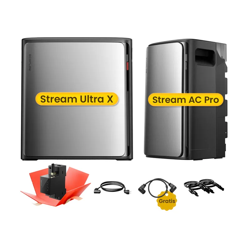 EcoFlow EcoFlow Stream Ultra X, All-in-One Speicher für Balkonkraftwerke, by Powerness - Stream Ultra X + Stream AC Pro | 5760Wh / Gratis Smart Meter / Selbstabholung – Produktbild 1 von 1