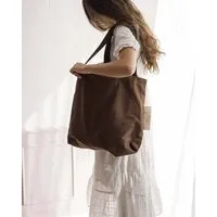 TINTOK TINTOK Rima Canvas Tasche 100 % Bio-Baumwolle GOTS-zertifiziert, Brown, – Produktbild 1 von 1