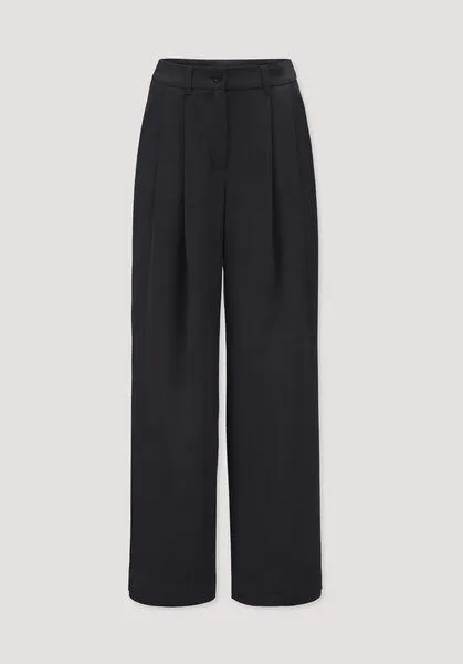 hessnatur hessnatur Twill-Hose Wide Leg aus TENCEL Lyocell, Schwarz, – Produktbild 3 von 3