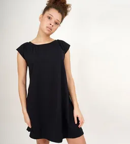 Lena Schokolade Lena Schokolade Kurzarm Kleid aus Bio-Jersey – Produktbild 1 von 1
