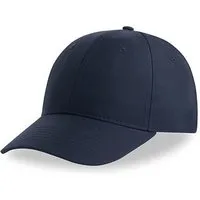 Atlantis Headwear Atlantis Headwear Atlantis Recy Six Cap Klassische, strukturierte Baseballkappe, Geschwungener Schirm, Hochwertiger Klettverschluss, Navy (blau), – Produktbild 1 von 1