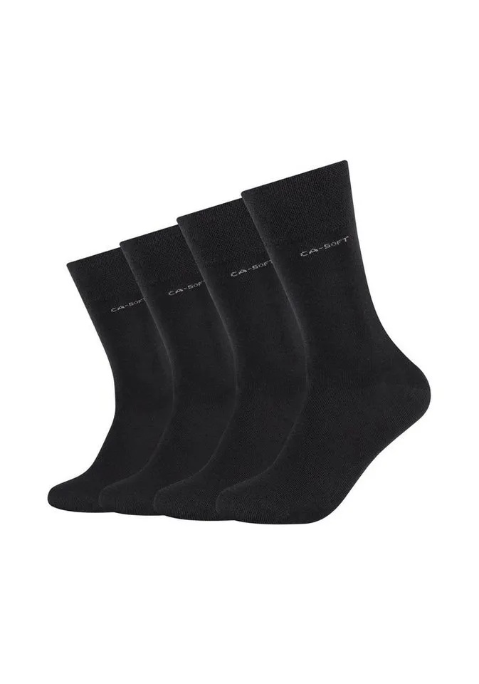 CAMANO CAMANO Socken bamboo 4er Pack, Schwarz, – Produktbild 1 von 5