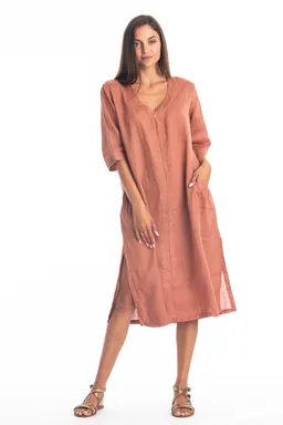 RAVENS VIEW IBIZA RAVENS VIEW IBIZA Damen vegan Kleid Isola Bronze – Produktbild 1 von 1