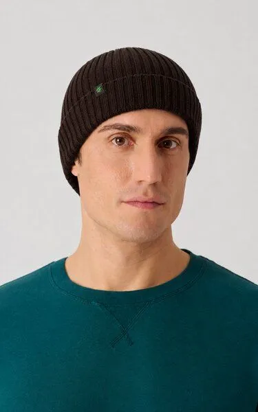 HempAge HempAge Strickmütze recycled Hanf/Biobaumwolle, Espresso (braun), – Produktbild 2 von 3