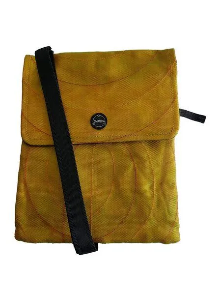 Smateria Smateria Flache Umhängetasche ESC-Kombi / Hüfttasche mit verstellbarem Schulterband, Goldgelb (gelb), – Produktbild 2 von 4