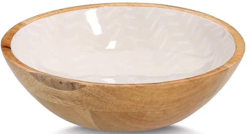 Zeller Present Schale Mangoholz, im modernen Design, Massivholz, hochwertiges natürliches Material, Beige|braun, – Produktbild 2 von 3