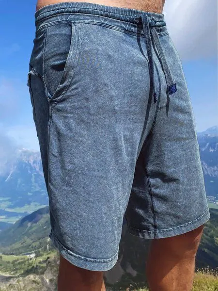 nice to meet me nice to meet me Classic Short Unisex . Tie Dye, Tie dye blue, – Produktbild 3 von 4