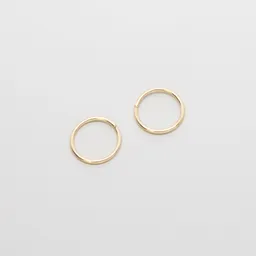 fejn fejn Damen vegan Mini Hoop Glänzend Massiv Gelbgold – Produktbild 1 von 1
