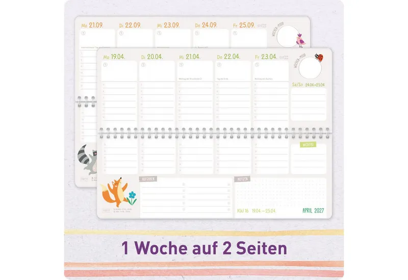 Häfft Häfft Tischkalender Erzieher*innen, 2026/27, Color Stripes – Produktbild 5 von 6
