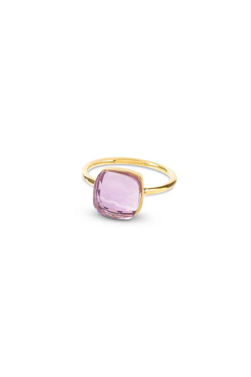 Amadeus Amadeus Damen vegan Ring Sophia Amethyst Gold, Gold, – Produktbild 1 von 2