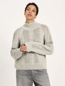 LANIUS LANIUS Zopf-Pullover aus Bio-Schurwolle und Bio-Baumwolle (GOTS) – Produktbild 1 von 1