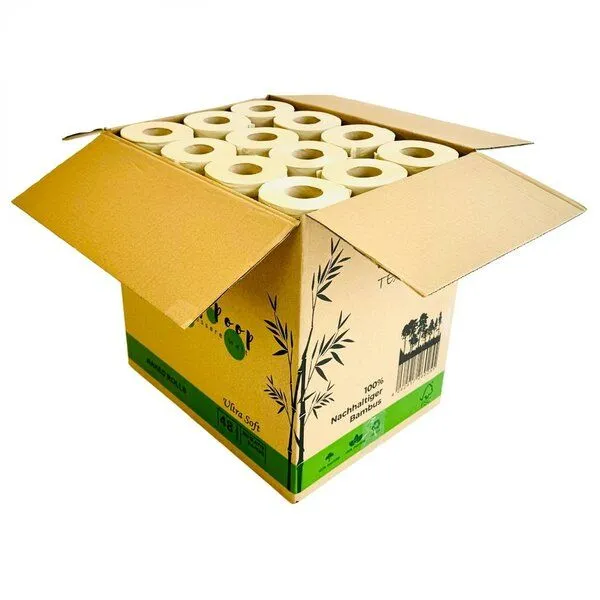 BPlanet BPlanet Bambus-Toilettenpapier "Happy Poop" (48 Rollen, unverpackt) – Produktbild 2 von 4