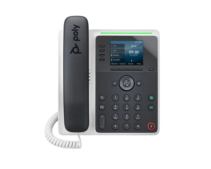 HP HP POLY Edge E220 IP Telefon und PoE-fähig | 82m87aa | IP-Telefon, Schwarz, – Produktbild 1 von 2