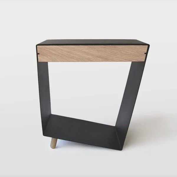 chris&ruby chris&ruby 12° Beistelltisch mit Schublade, Schwarz, – Produktbild 2 von 4