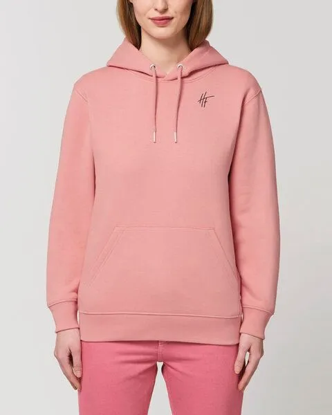 Human Family Human Family Bio Unisex Basic Hoodie - "HF", Altrosa, – Produktbild 3 von 3