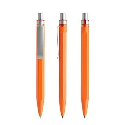prodir prodir QS50 PMS Push Kugelschreiber, Orange-Silver satin finish – Produktbild 1 von 1