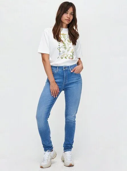 Kuyichi Kuyichi Jeans Super Skinny - Lizzy - aus Bio-Baumwolle, Blau (medium blue), – Produktbild 4 von 8