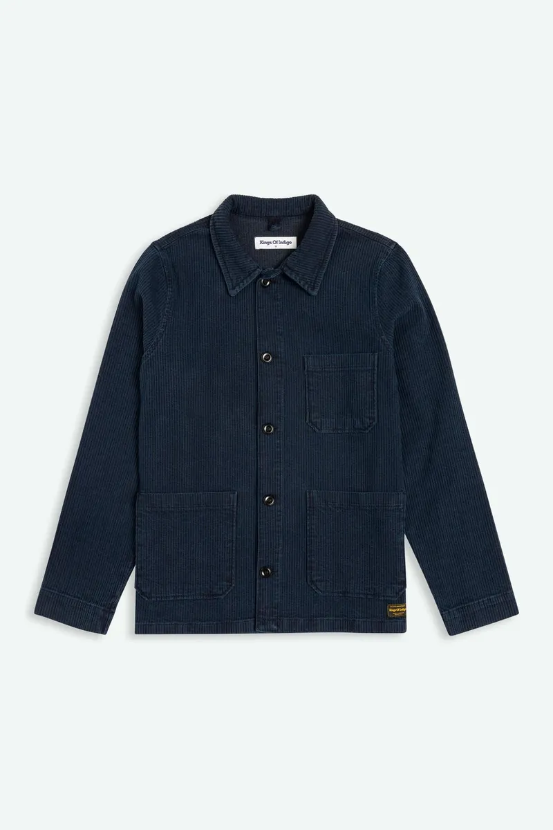 Kings Of Indigo Kings of Indigo Herren vegan Jacke Duncan Mid Indigo Cord, Extra dunkelblau, – Produktbild 2 von 2