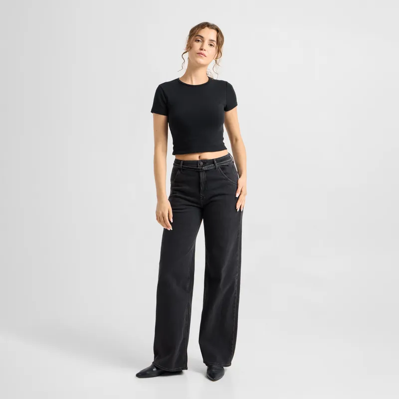 DAWN DAWN Jeans BLINK High Waist, Black denim, – Produktbild 1 von 3