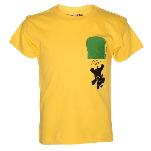 Africulture Africulture Kinder T-Shirt "Falling Rhino" Fairtrade aus Baumwolle mit Aplique Brusttasche – Produktbild 1 von 1