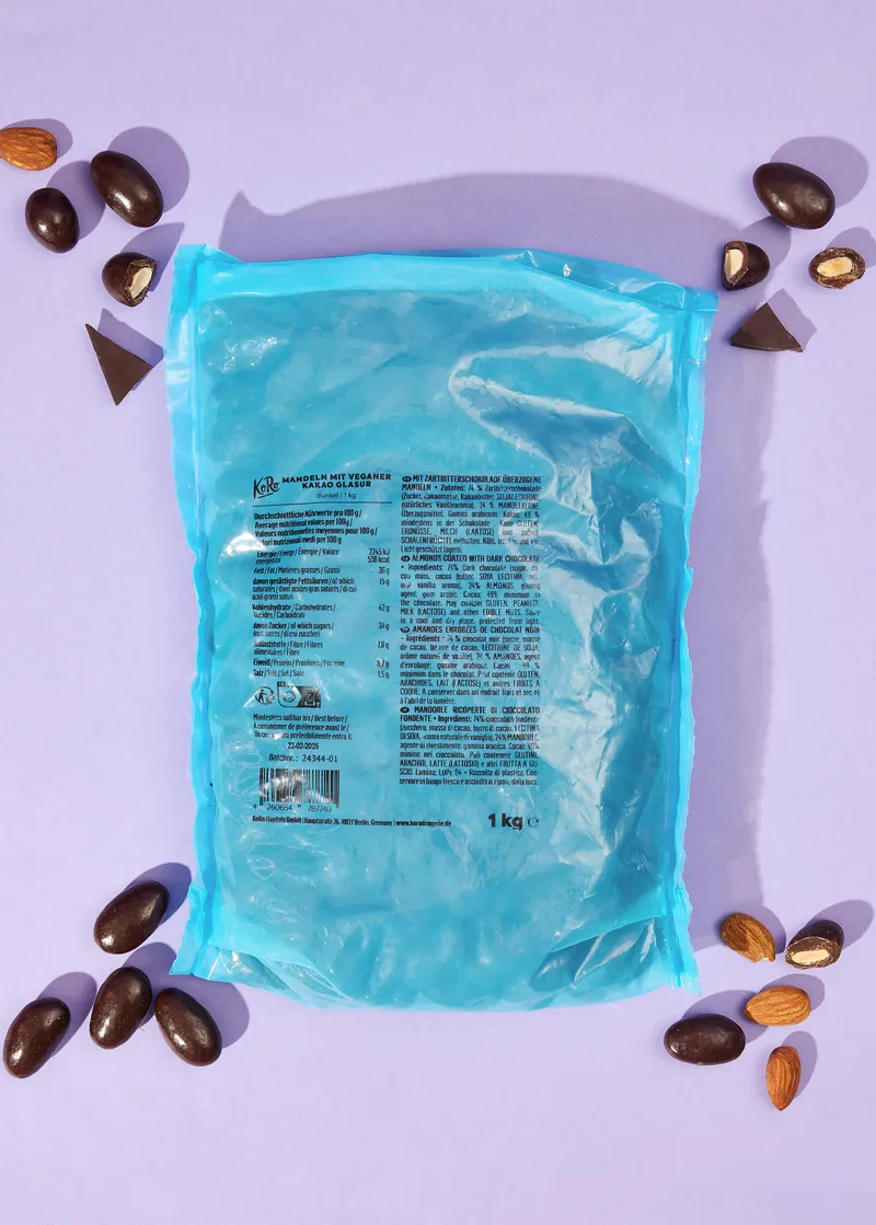 KoRo Mandeln in Zartbitterschokolade 1 kg – Produktbild 2 von 5