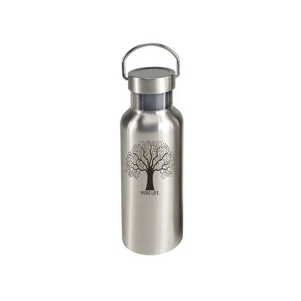Contento Contento ToGo Edelstahl Trinkflasche 500ml "Pure Life" – Produktbild 1 von 3