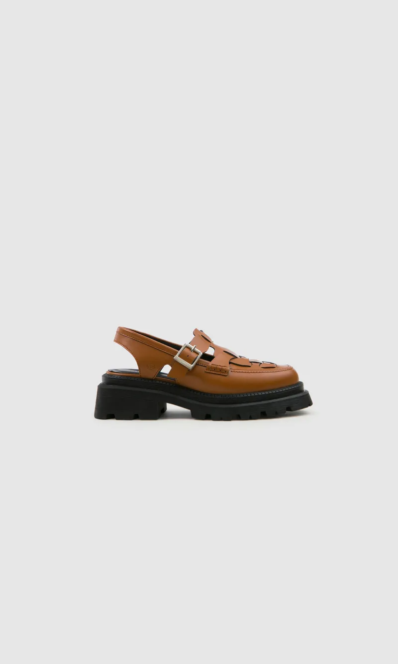 Prev Prev Damen vegan Plateausandalen Dorothy Ingwer Hellbraun, Hellbraun, – Produktbild 1 von 2