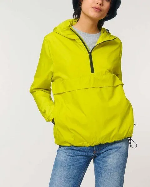 YTWOO YTWOO Unisex Windbreaker aus recyceltem PET, leichte Überziehjacke, Outdoor Jacke, Lemon, – Produktbild 2 von 3