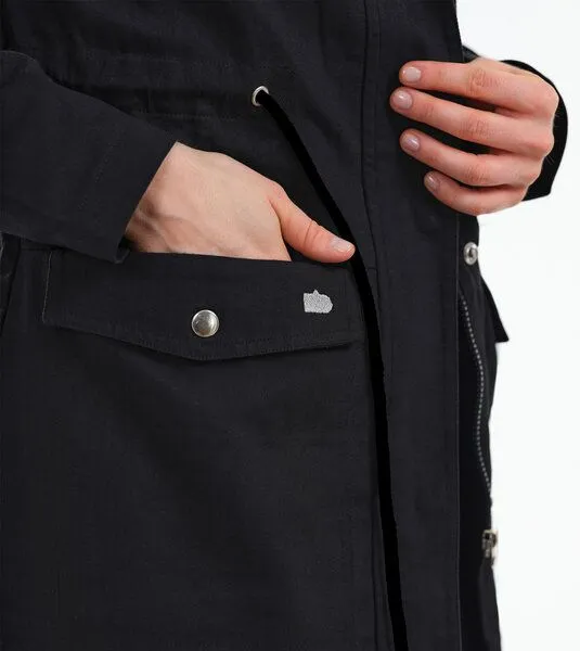 Gary Mash GARY MASH Parka Brooks aus Light Denim aus Bio-Baumwolle, Schwarz, – Produktbild 4 von 4