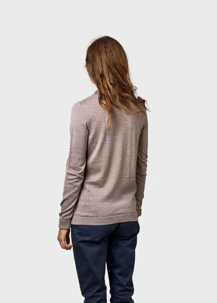 Klitmøller Collective Klitmøller Collective Rollkragen-Pullover Isabella aus Merinowolle - mulesingfrei, Sand (beige), – Produktbild 3 von 5