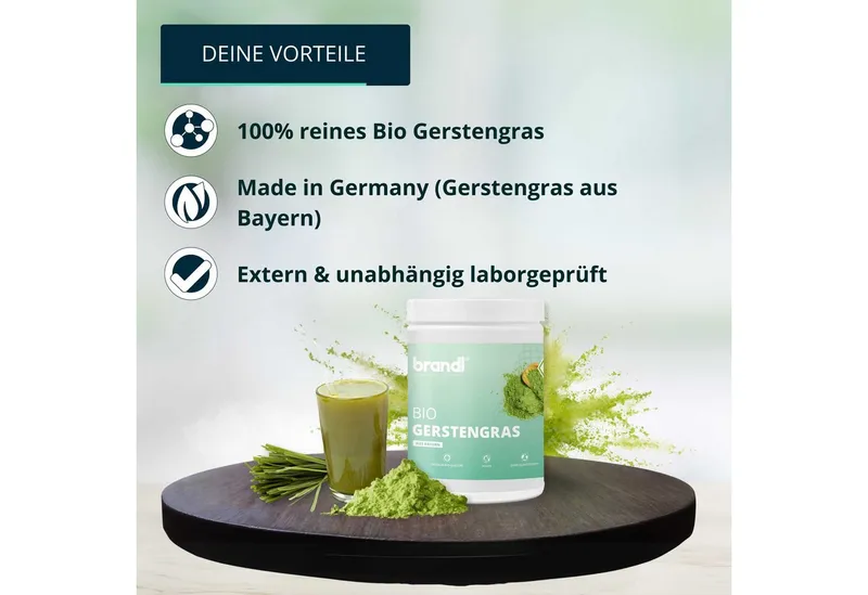 Brandl Nutrition Brandl Nutrition Gerstengras Pulver – Produktbild 4 von 6