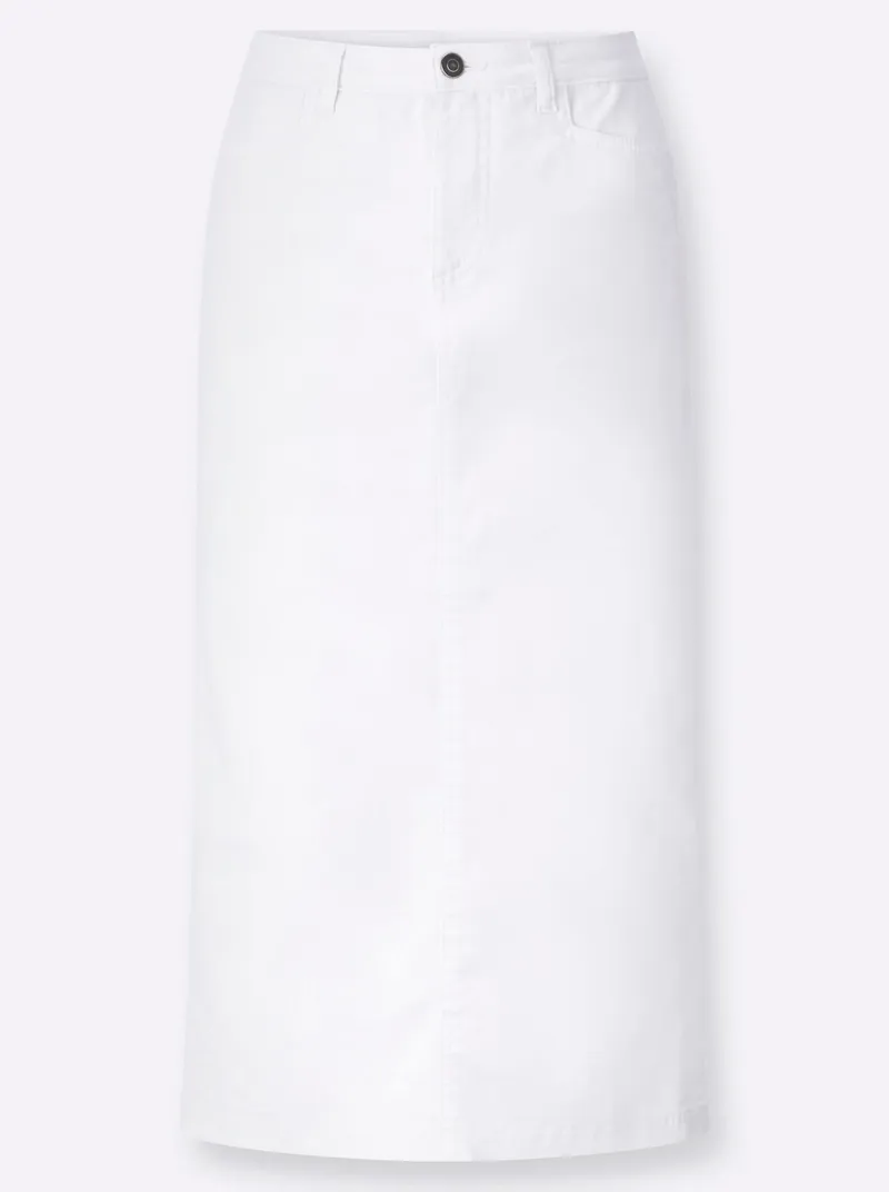 Witt Jeansrock weiß, Weiß, – Produktbild 1 von 2