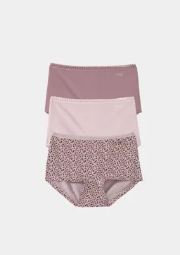 Sloggi Hüftslip im 3er-Pack - rosé / gemustert - Gr. S von Goldner Fashion – Produktbild 1 von 1
