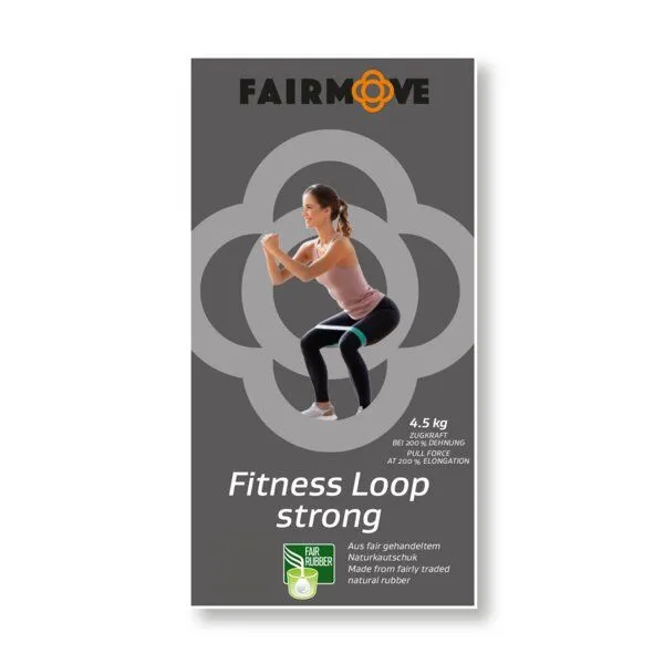 Fair Move Fair Move Fitness Loop 1 Stück in 5 verschienenen Stärken, Schwarz, – Produktbild 2 von 4