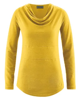 HempAge Hempage Damen vegan Langarm Top In Currygelb – Produktbild 1 von 1
