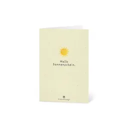 Die Stadtgärtner Die Stadtgärtner Grußkarte mit Saatpapier und Umschlag I Karte als Gruß, Liebesbotschaft & für Geburtstag I Saatpapier enthält hochwertige Wildblumen-Samen – Produktbild 1 von 1