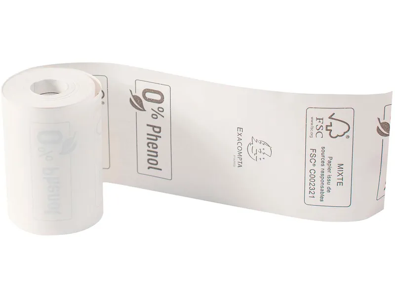 Exacompta Exacompta Bisphenolfreie Thermoprinter-Rollen, Breite 57 mm x 40 mm x 18 m, 20 Stk. – Produktbild 1 von 1