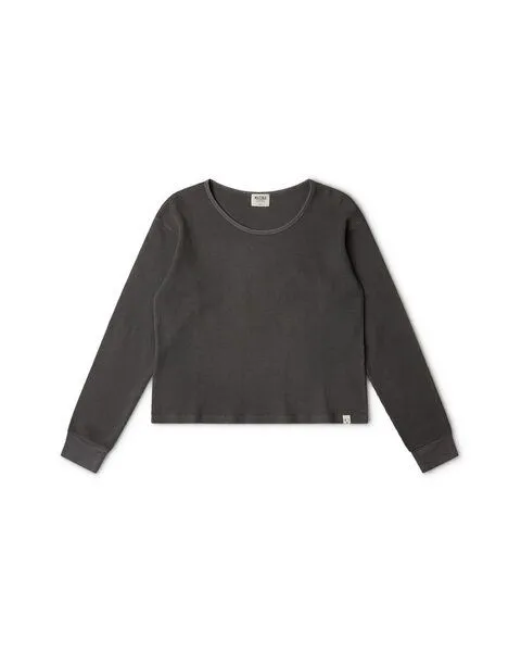 MATONA Matona Baumwoll Longsleeve für Frauen / Basic Longsleeve Adult, Grau, – Produktbild 3 von 3