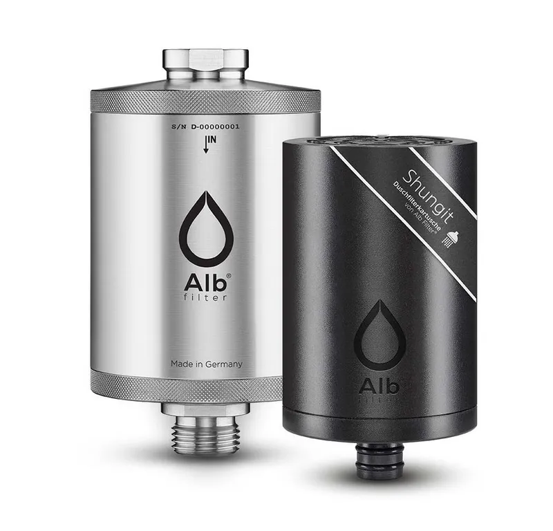 Alb Filter Alb Filter Wasserfilter Shungit Duschfilter, Shungit, Wellness, Silberfarben, – Produktbild 1 von 5