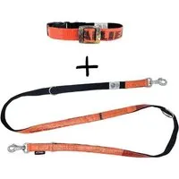GOOPSI GOOPSI Hundeleine LANKA mit Halsband Gr. M (32-42cm) im Set - Orange – Produktbild 1 von 1