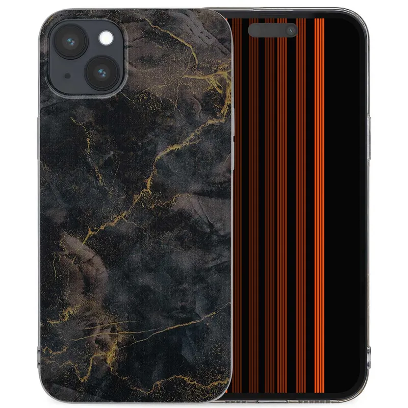 imoshion imoshion Design Hülle für das Apple iPhone 15 Plus - Black Marble Transparent, Schwarz, – Produktbild 1 von 1