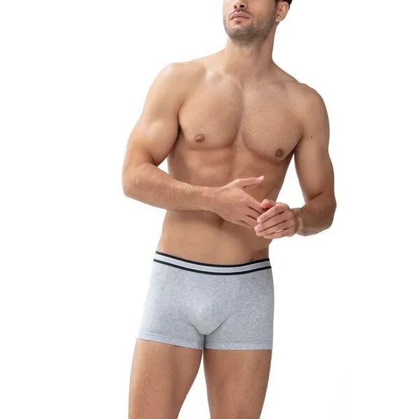 mey Mey Re:Think Herren Shorty Bio-Baumwolle GOTS / GRÜNER KNOPF 71121, Grau, – Produktbild 1 von 2
