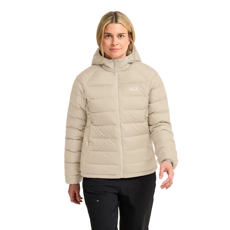 Jack Wolfskin Jack Wolfskin Wild Pass Down Hoody Women Winddichte Daunenjacke mit 3-in-1 System Damen S beige, Oyster, – Produktbild 1 von 2