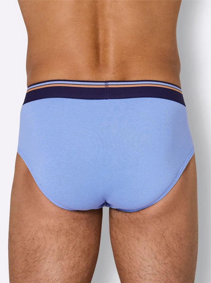 wäschepur men Slip marine + himmelblau, Marine + himmelblau, – Produktbild 3 von 3