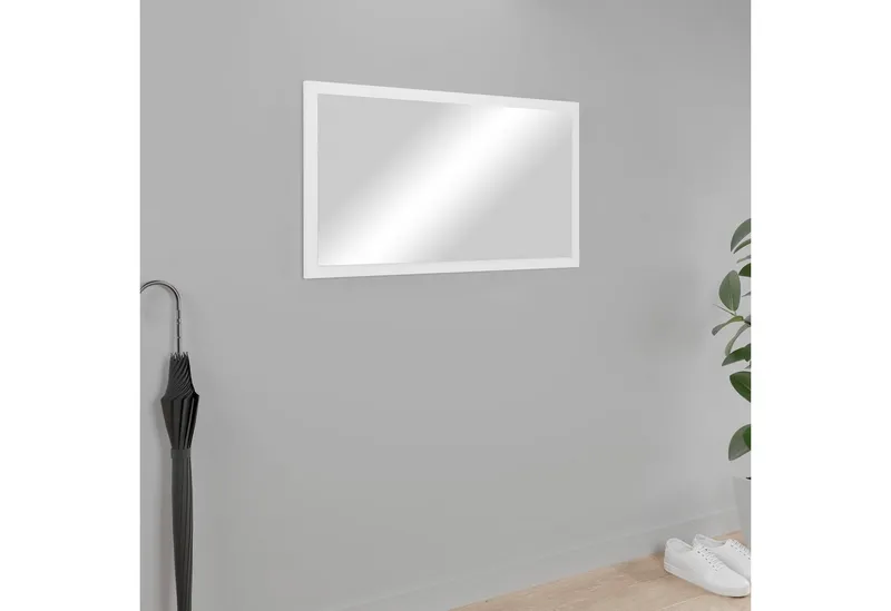 OTTO home Garderobenspiegel TOKYO/ PARIS (Packung, 1-St), Garderobenspiegel Breite 40- 70cm, hochkant oder quer montierbar, Weiß, – Produktbild 4 von 5
