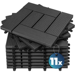 Casaria® WPC Fliesen 11er-Set Mosaik - 30x30cm – Produktbild 1 von 1