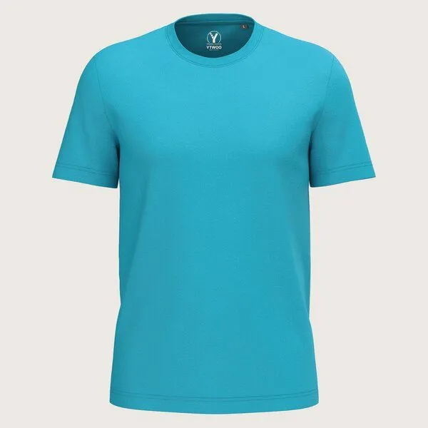 YTWOO YTWOO Regular Herren T-Shirt Light, Sea turquoise, – Produktbild 2 von 2